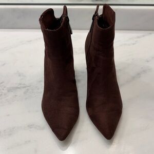 Charles David Dark Brown Ankle Booties
